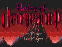 Blades of Vengence Title Screen